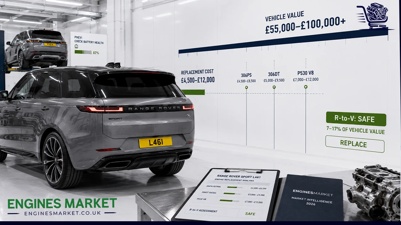 Range Rover Sport L461 Engine Replacement Cost Index 2026 - Regional Labour Rates & Decision Framework